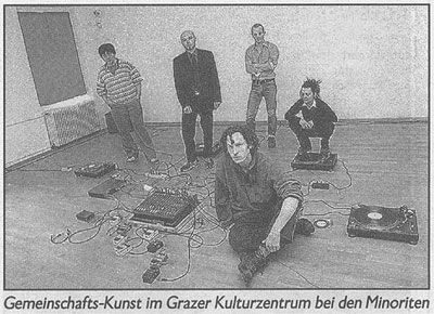 v.l.r. winnie ritsch, michael pinter, bas van koolwijk, renate oblak; vorne: radboud mens